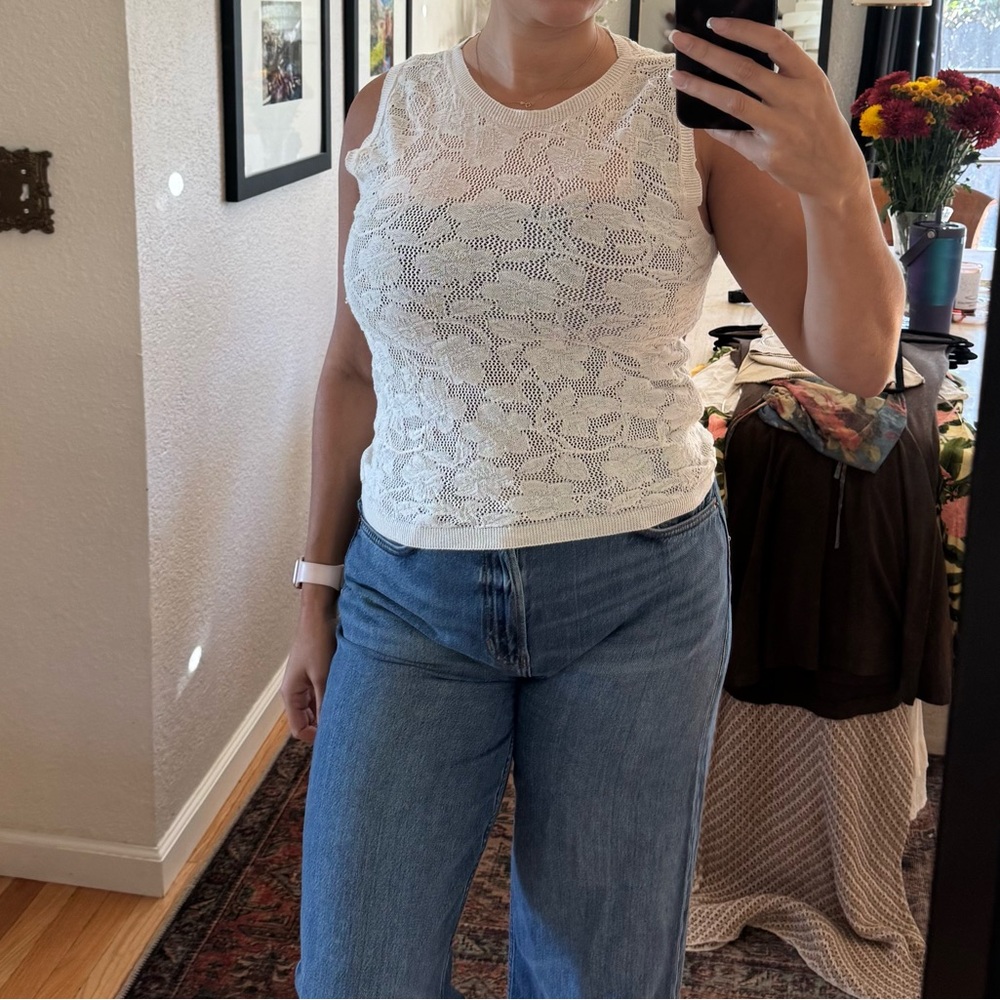 Mango crochet top
